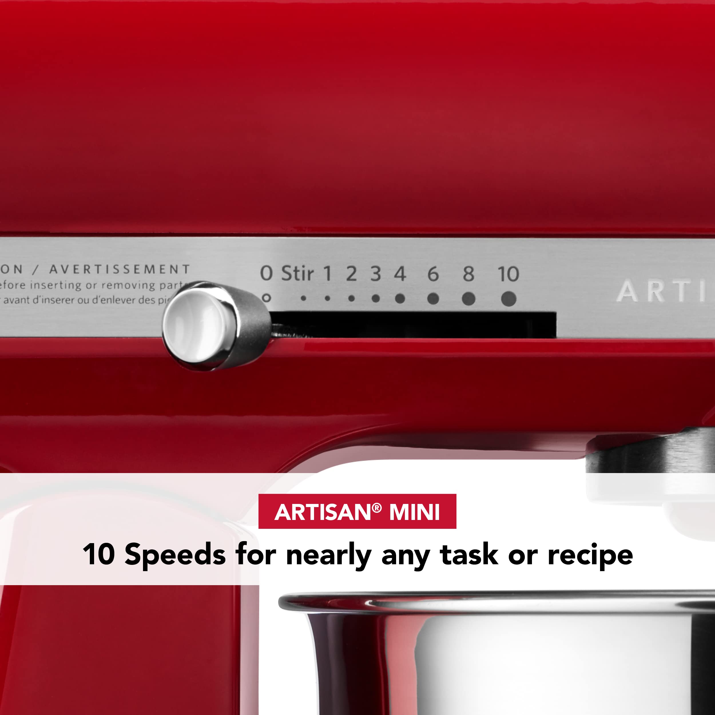 KitchenAid Artisan Mini 3.5 Quart Tilt-Head Stand Mixer - KSM3316X - Empire Red - Image 6