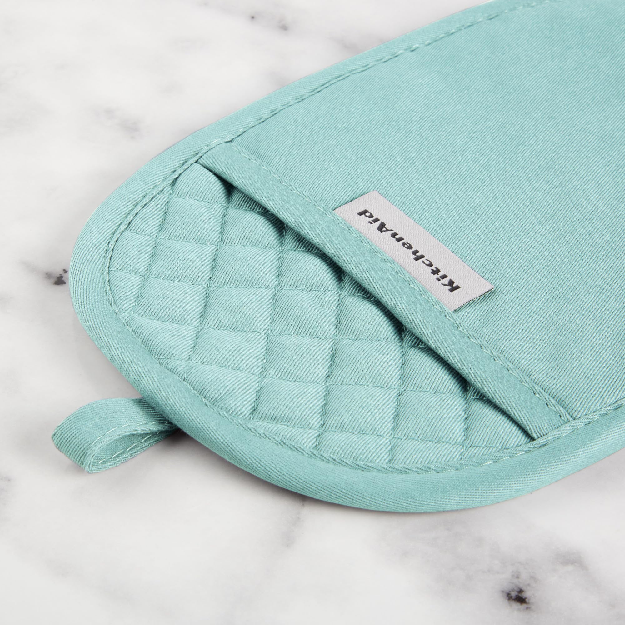 KITCHENAID Asteroid Pot Holder 2-Pack Set, Mineral Water, 6.5"x10" - Image 4