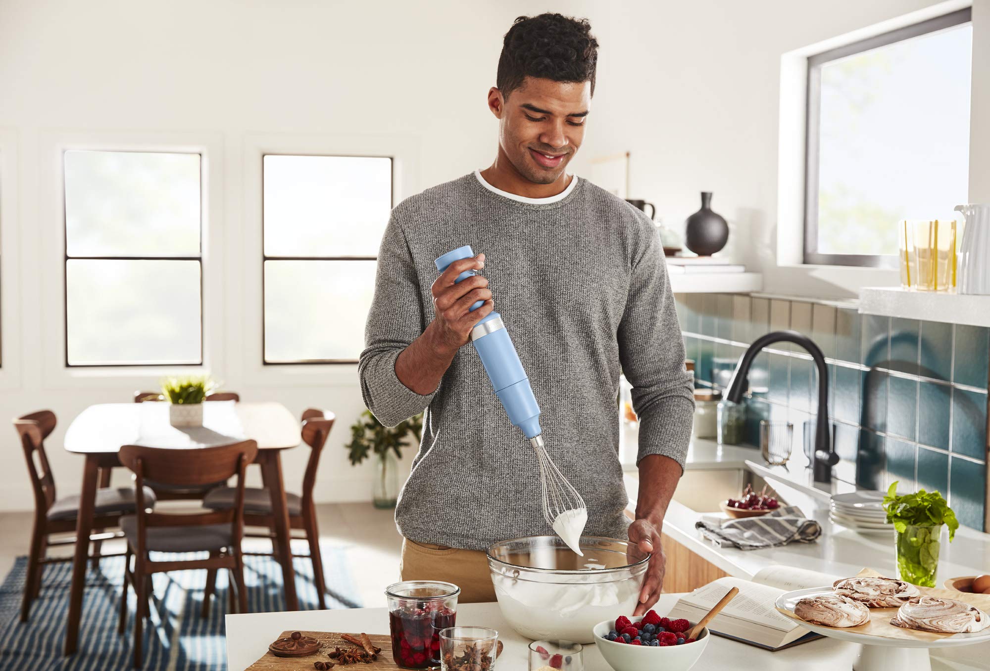 KitchenAid Cordless Variable Speed Hand Blender with Chopper and Whisk Attachment - KHBBV83 - Image 10