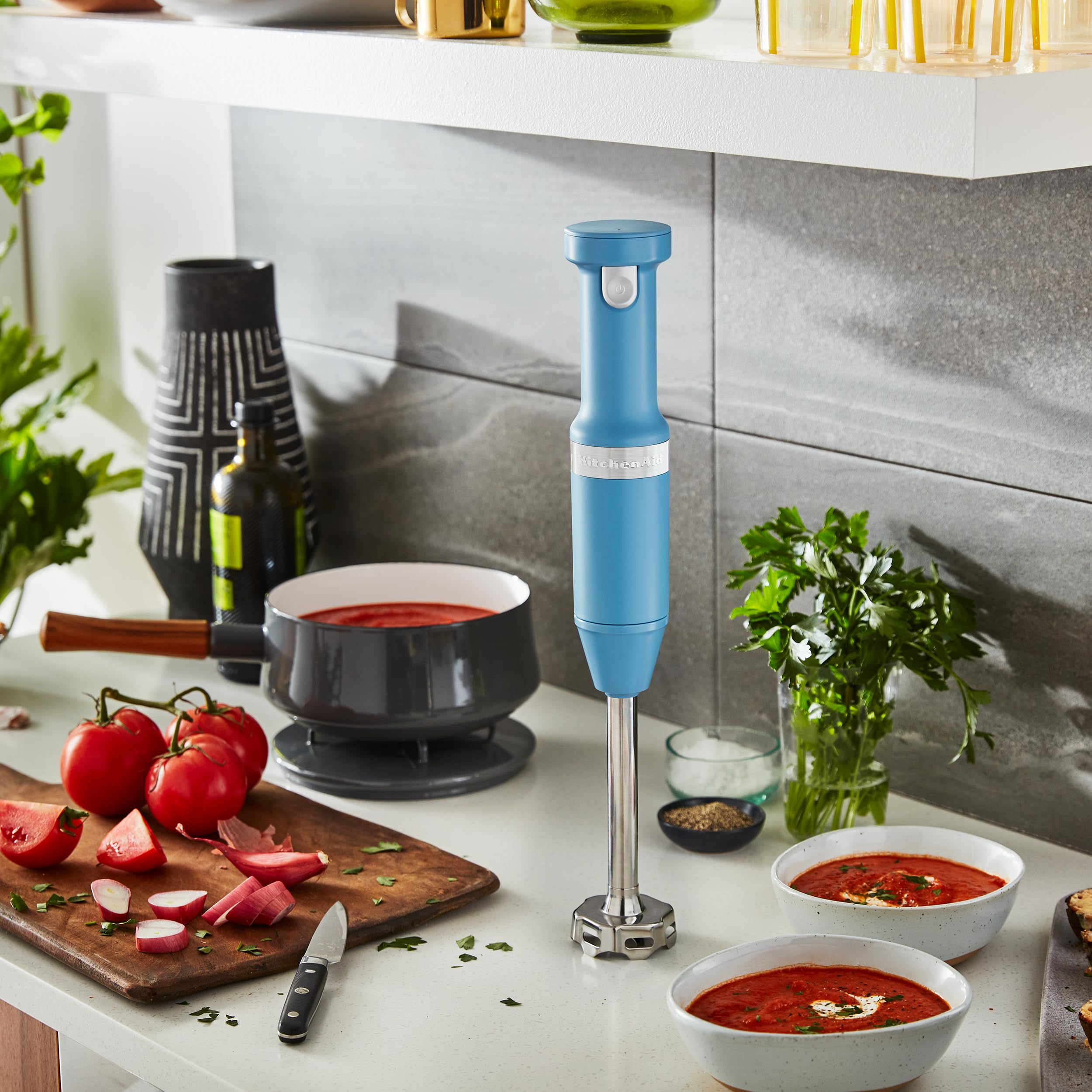 KitchenAid Cordless Variable Speed Hand Blender with Chopper and Whisk Attachment - KHBBV83 - Image 7