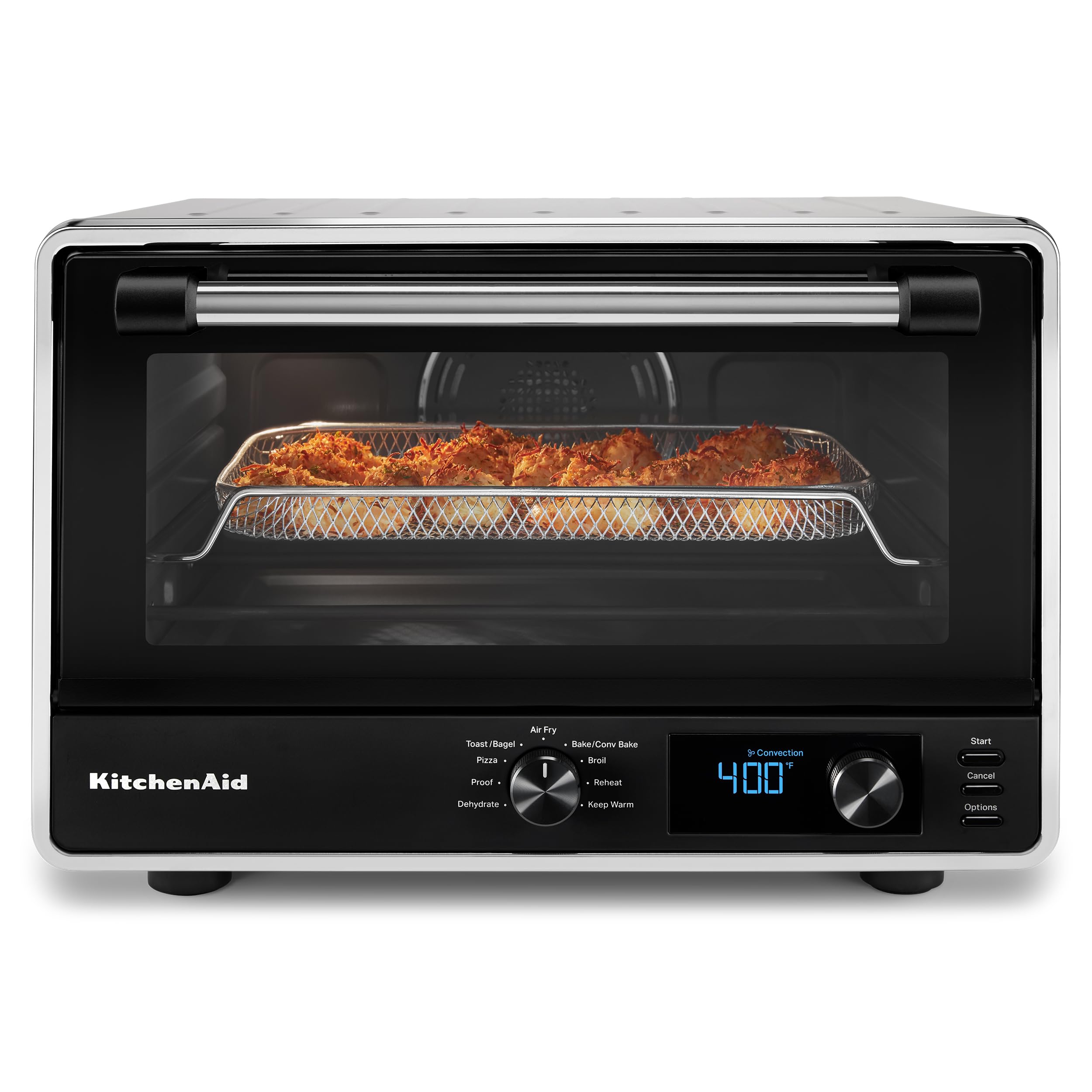 KitchenAid Digital Countertop Oven with Air Fry & Pizza Stone, KCO128CU, Contour Silver - Image 3