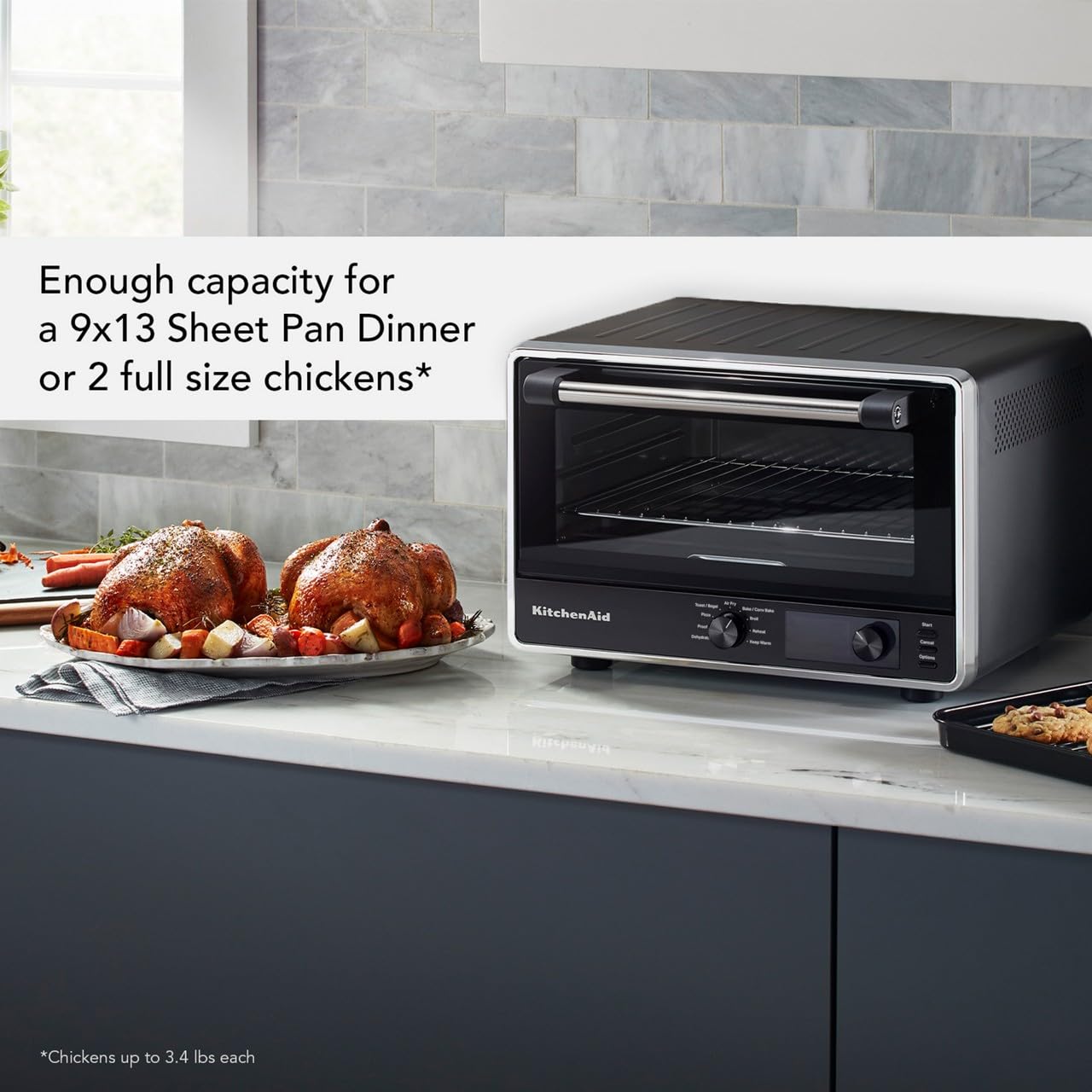 KitchenAid Digital Countertop Oven with Air Fry & Pizza Stone, KCO128BM, Black Matte - Image 7
