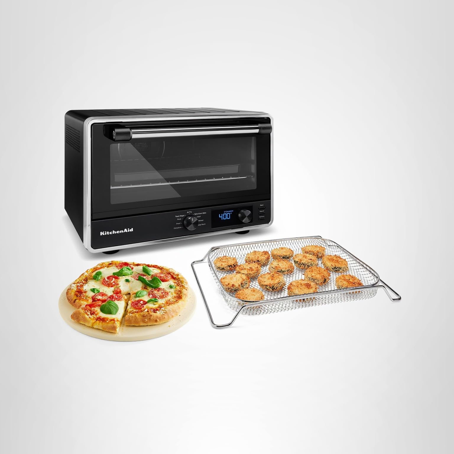 KitchenAid Digital Countertop Oven with Air Fry & Pizza Stone, KCO128BM, Black Matte - Image 9