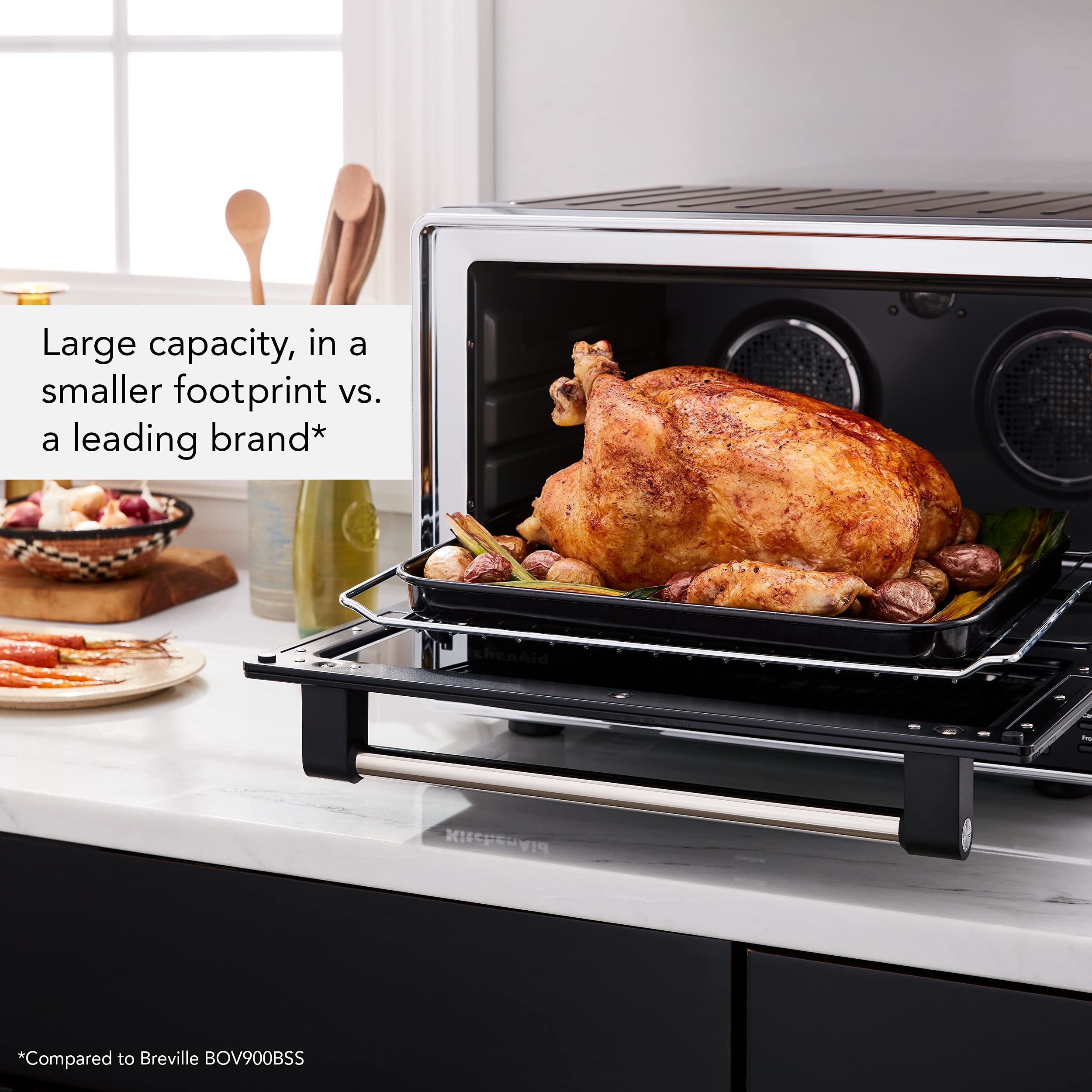 KitchenAid Dual Convection Countertop Oven with Air Fry and Temperature Probe - KCO224BM - Image 7