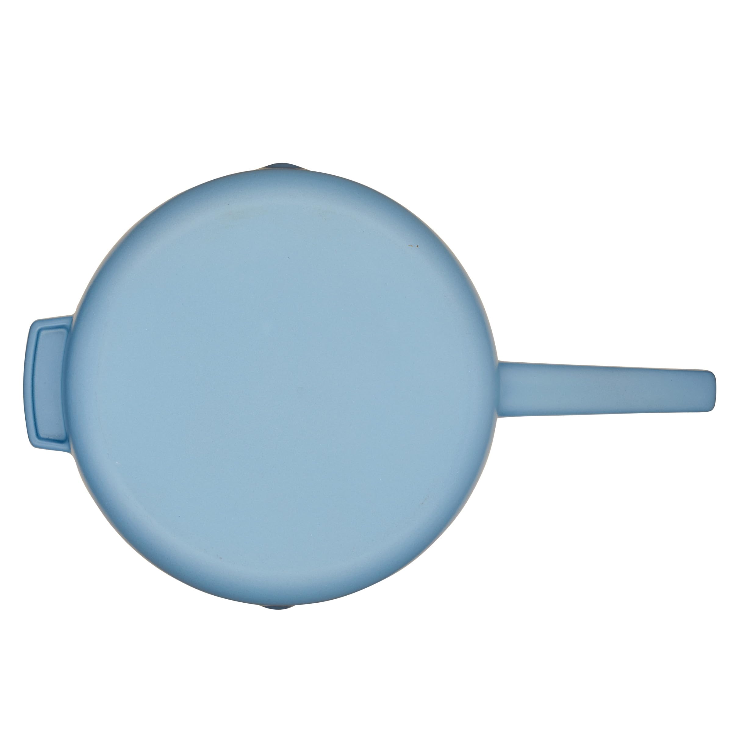 KitchenAid Enameled Cast Iron Frying Pan/Skillet with Helper Handle and Pour Spouts, 12 Inch, Blue Velvet - Image 12