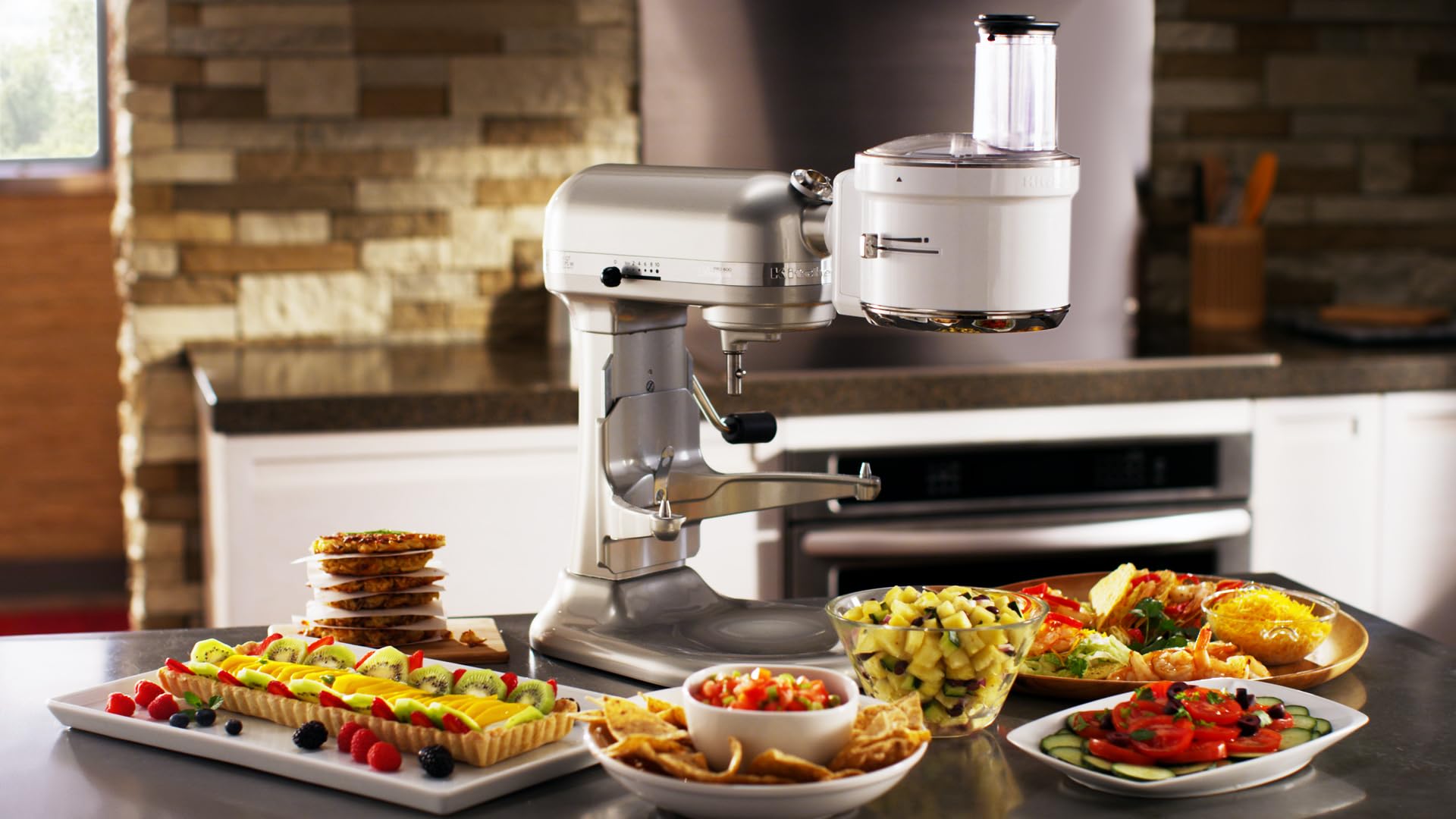 KitchenAid Food Processor Attachment - KSM1FPA, White - Image 5