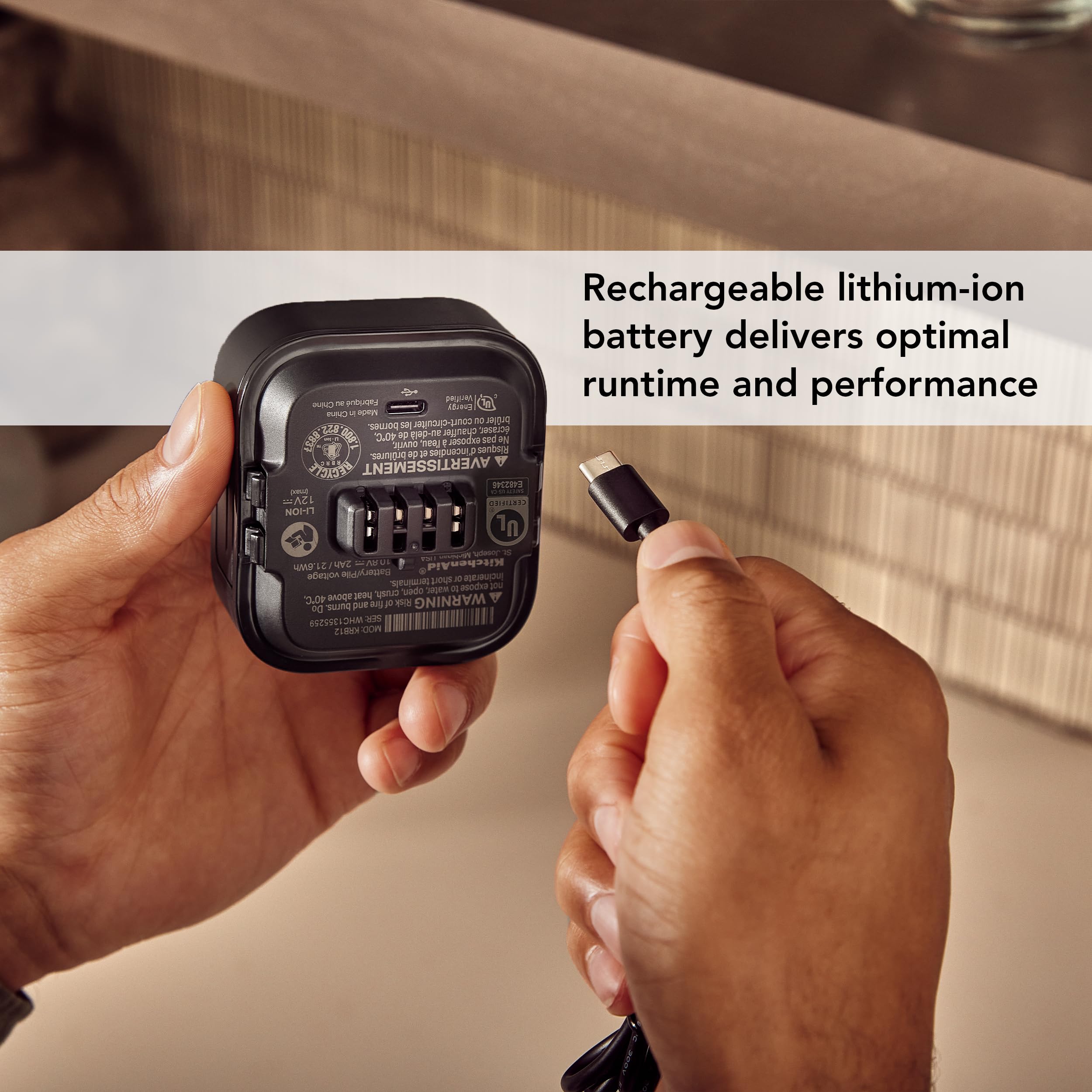 KitchenAid Go™ Cordless 12V MAX Lithium Ion Battery, KRB12 - Image 5