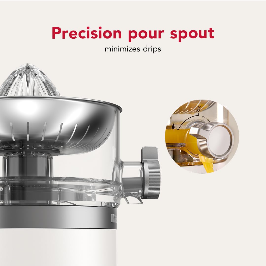 KitchenAid Go Cordless Citrus Juicer - battery sold separately, KCJR160, Porcelain White - Image 5