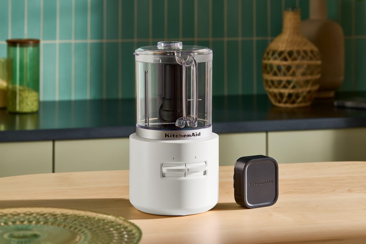 KitchenAid Go Cordless Food Chopper - battery sold separately, KFCR500, Porcelain White - Image 5