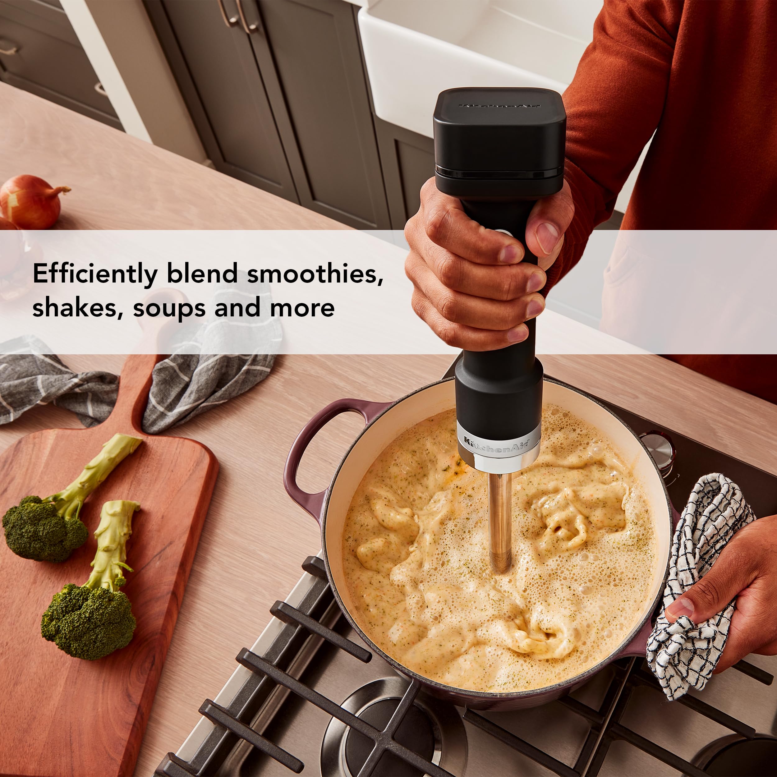 KitchenAid Go Cordless Hand Blender with Accessories - battery included, KHBRV75, Black Matte - Image 4