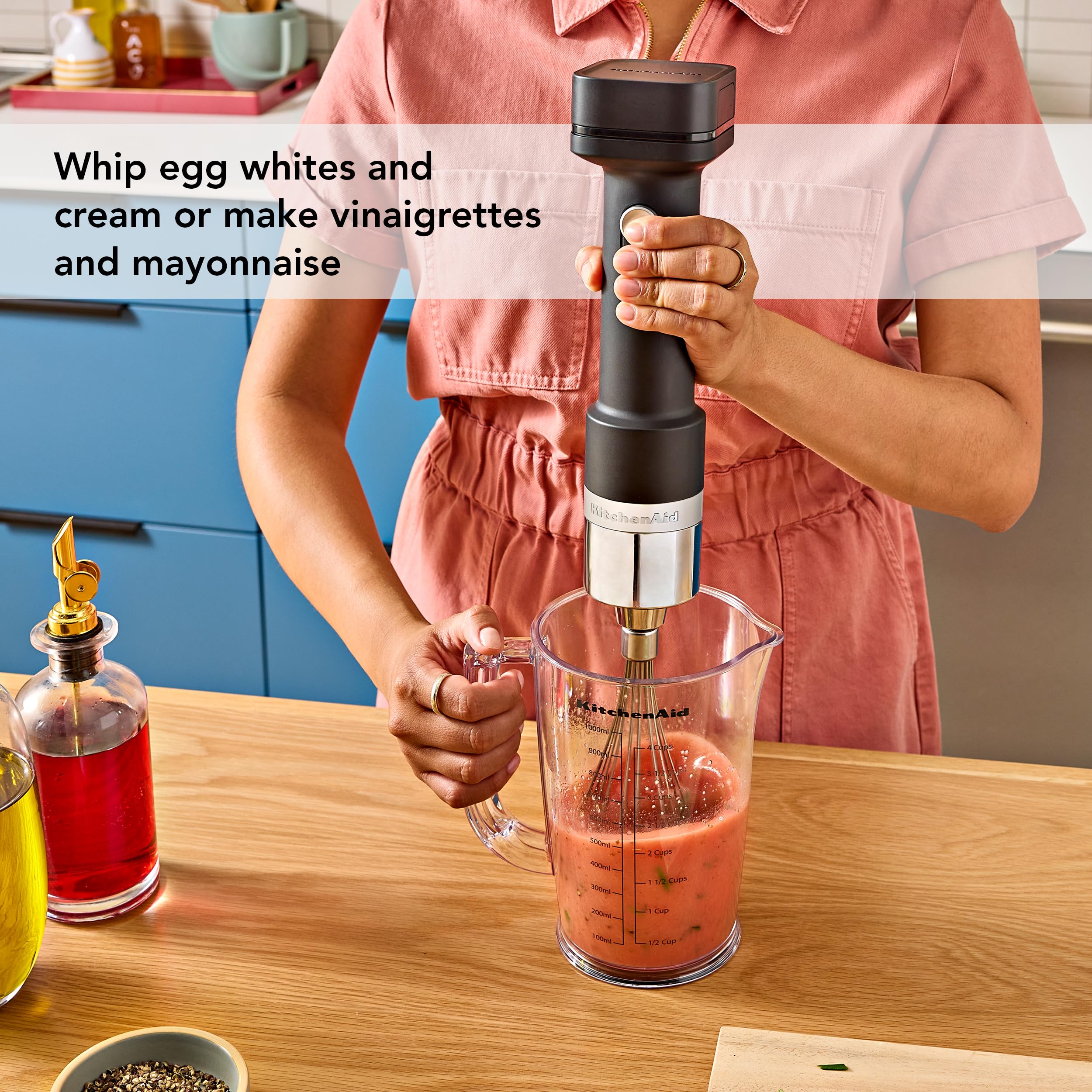 KitchenAid Go Cordless Hand Blender with Accessories - battery included, KHBRV75, Black Matte - Image 5