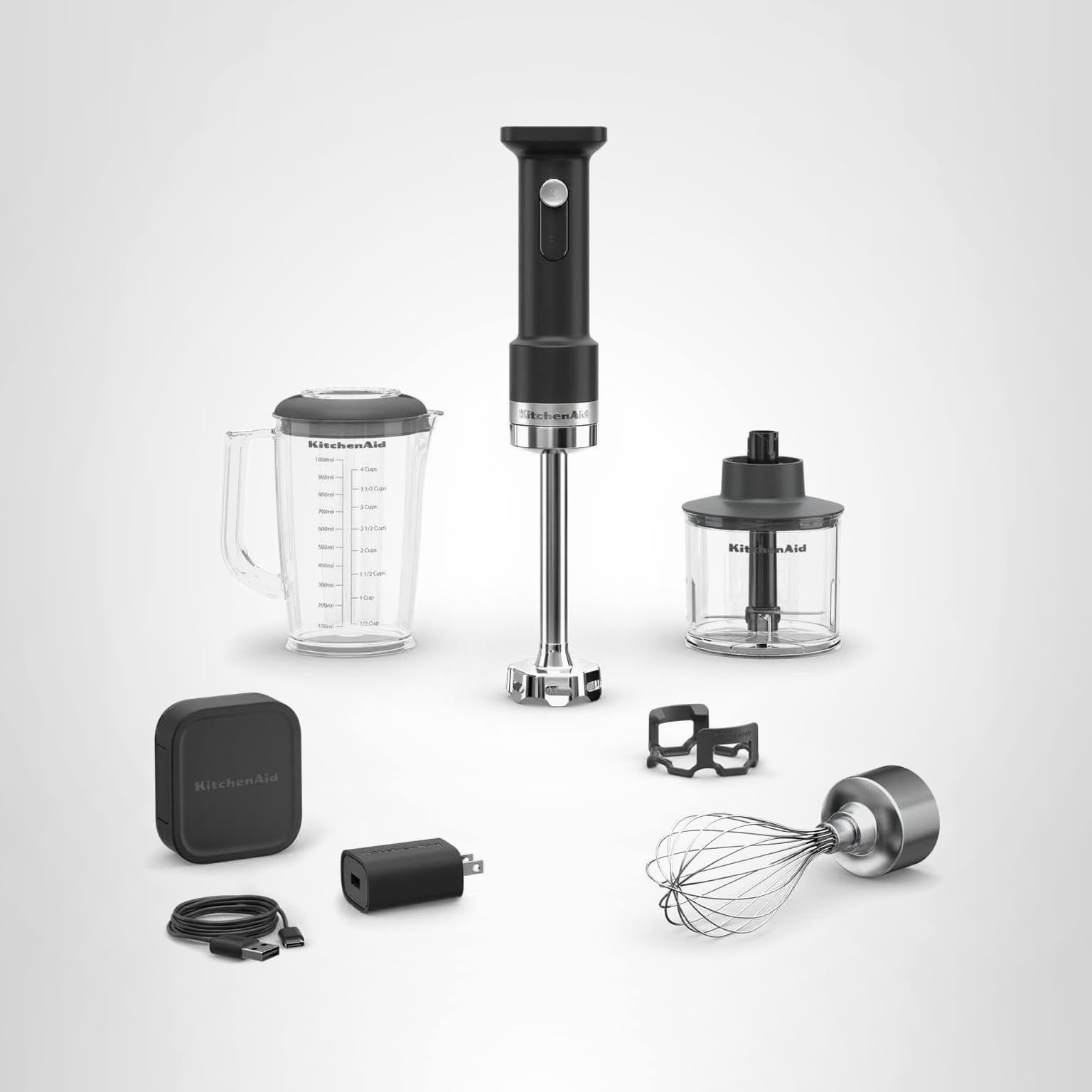 KitchenAid Go Cordless Hand Blender with Accessories - battery included, KHBRV75, Black Matte - Image 8