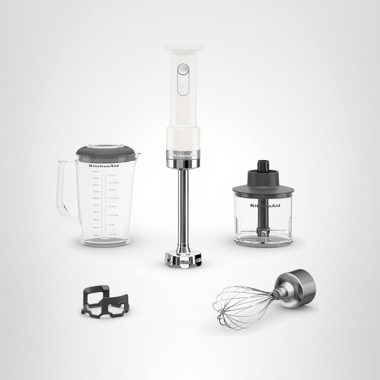 KitchenAid Go Cordless Hand Blender with Accessories - battery sold separately, KHBRV05, Porcelain White - Image 8