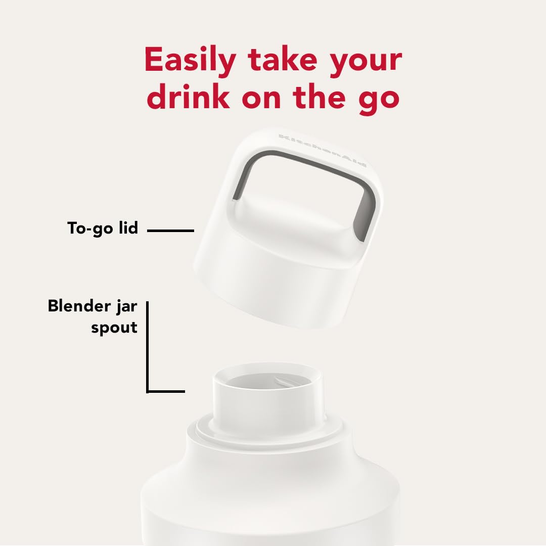 KitchenAid Go Cordless Personal Blender - battery sold separately, KSBR200, Porcelain White - Image 5