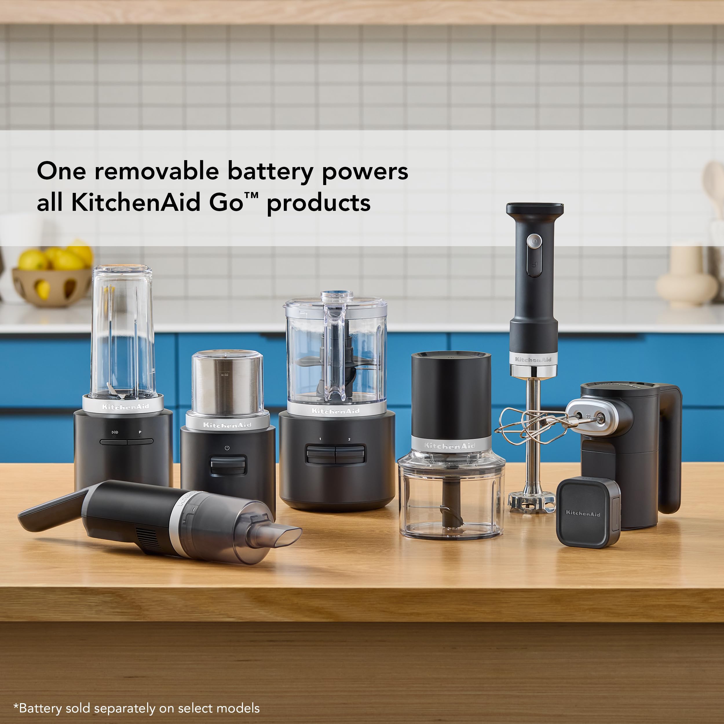 KitchenAid Go Cordless Hand Blender with Accessories - battery included, KHBRV75, Black Matte - Image 7