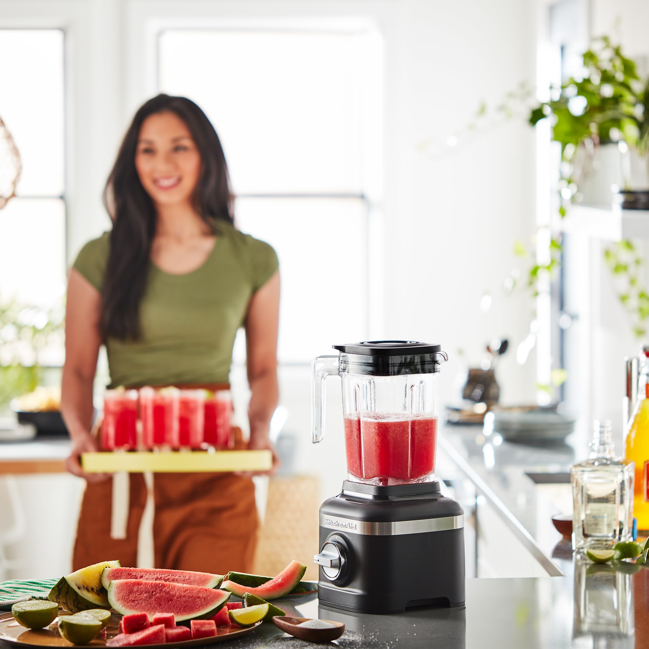 KitchenAid K150 3 Speed Ice Crushing Blender with 2 Personal Blender Jars - KSB1332Y - Black Matte - Image 5