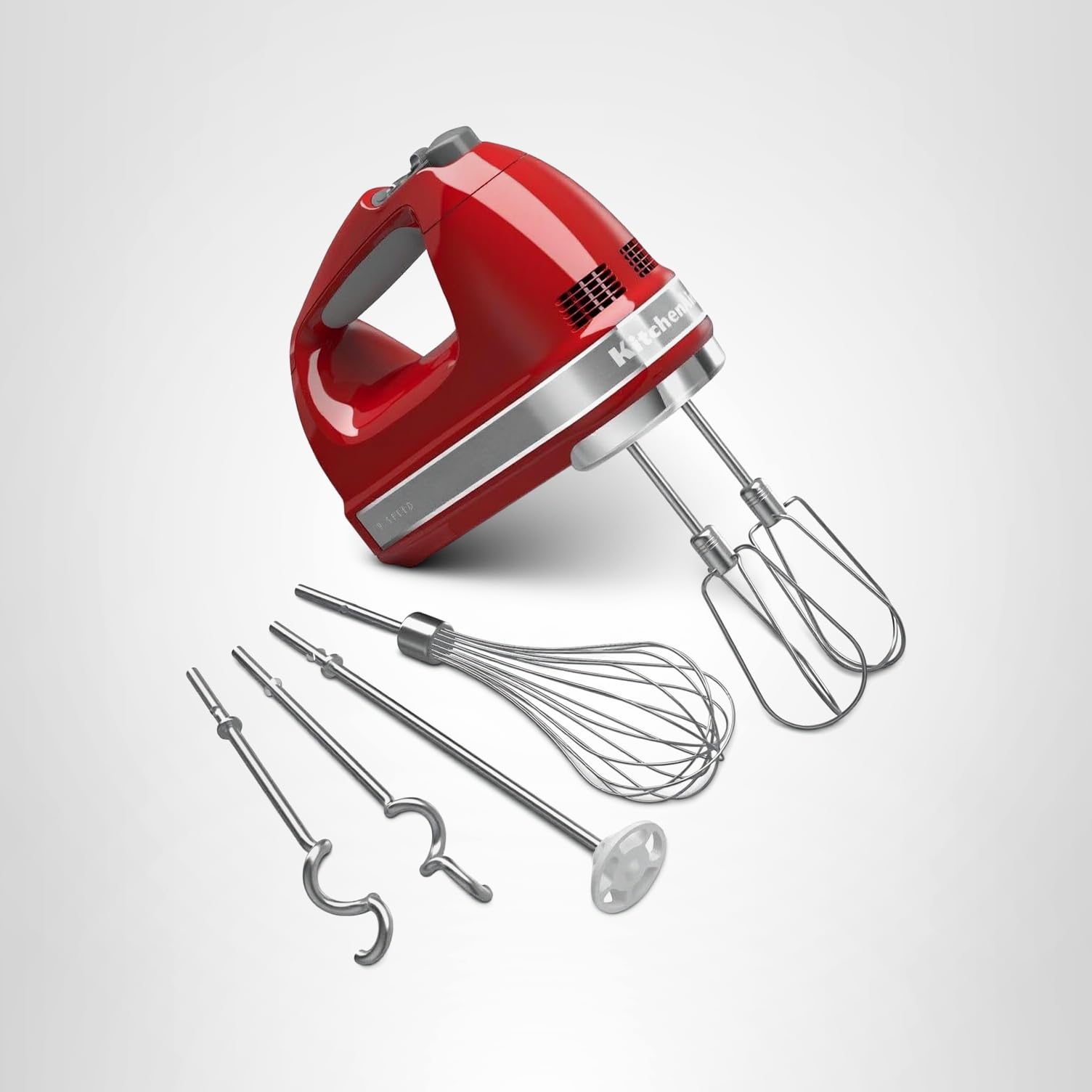 KitchenAid KHM926ER Empire Red 9-Speed Hand Mixer - Image 5