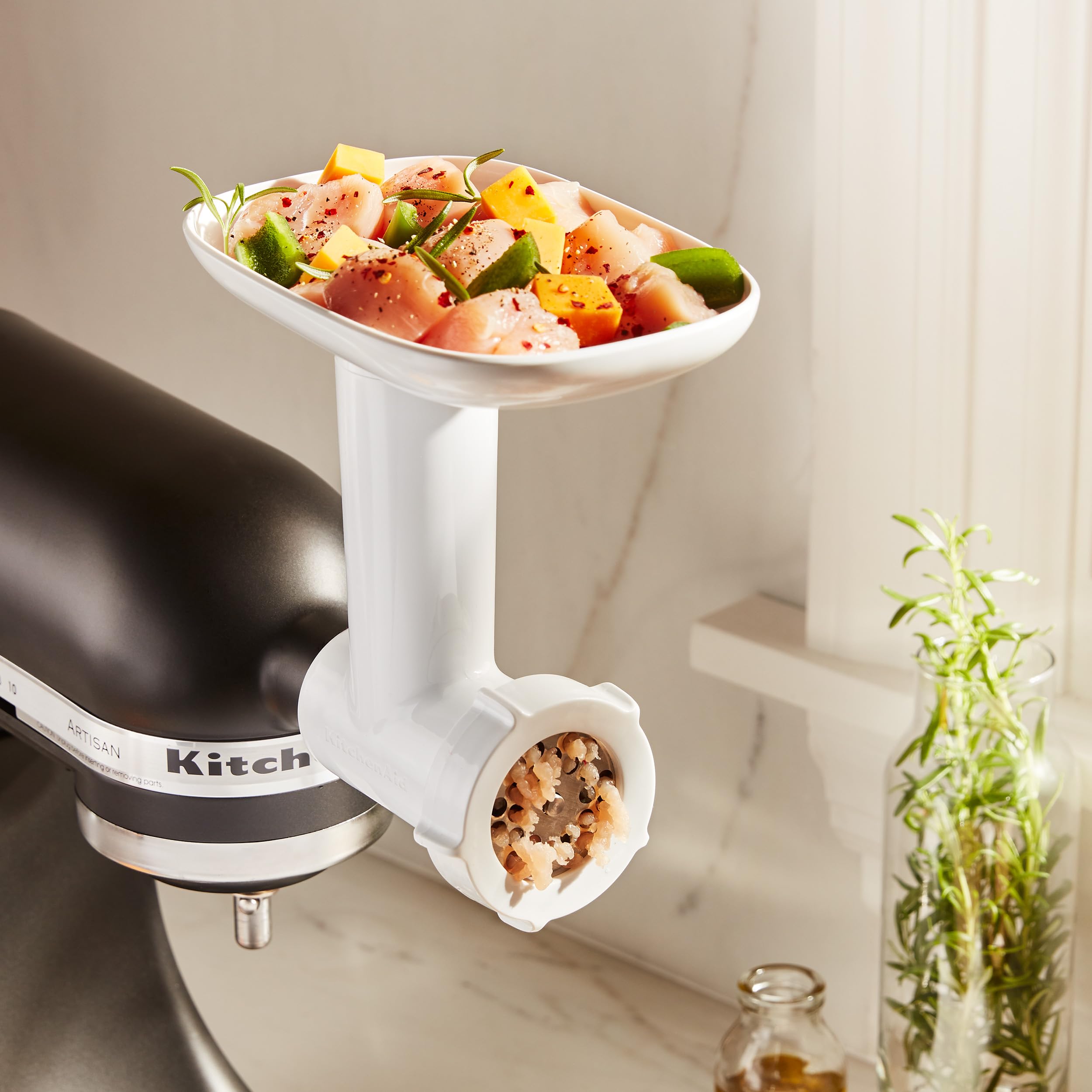 KitchenAid Large Food Tray Attachment for KitchenAid Stand Mixer, KSMFT, White - Image 4