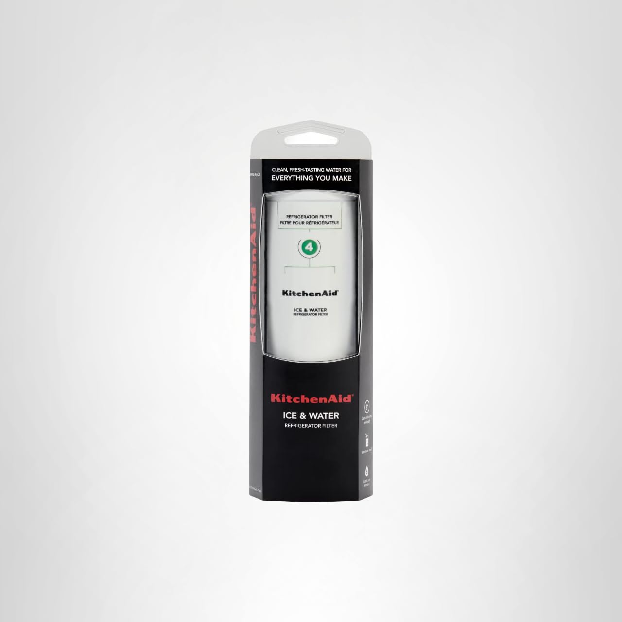 KitchenAid® Refrigerator Ice and Water Filter 4 - KAD4RXD1, Single-Pack, Green - Image 9