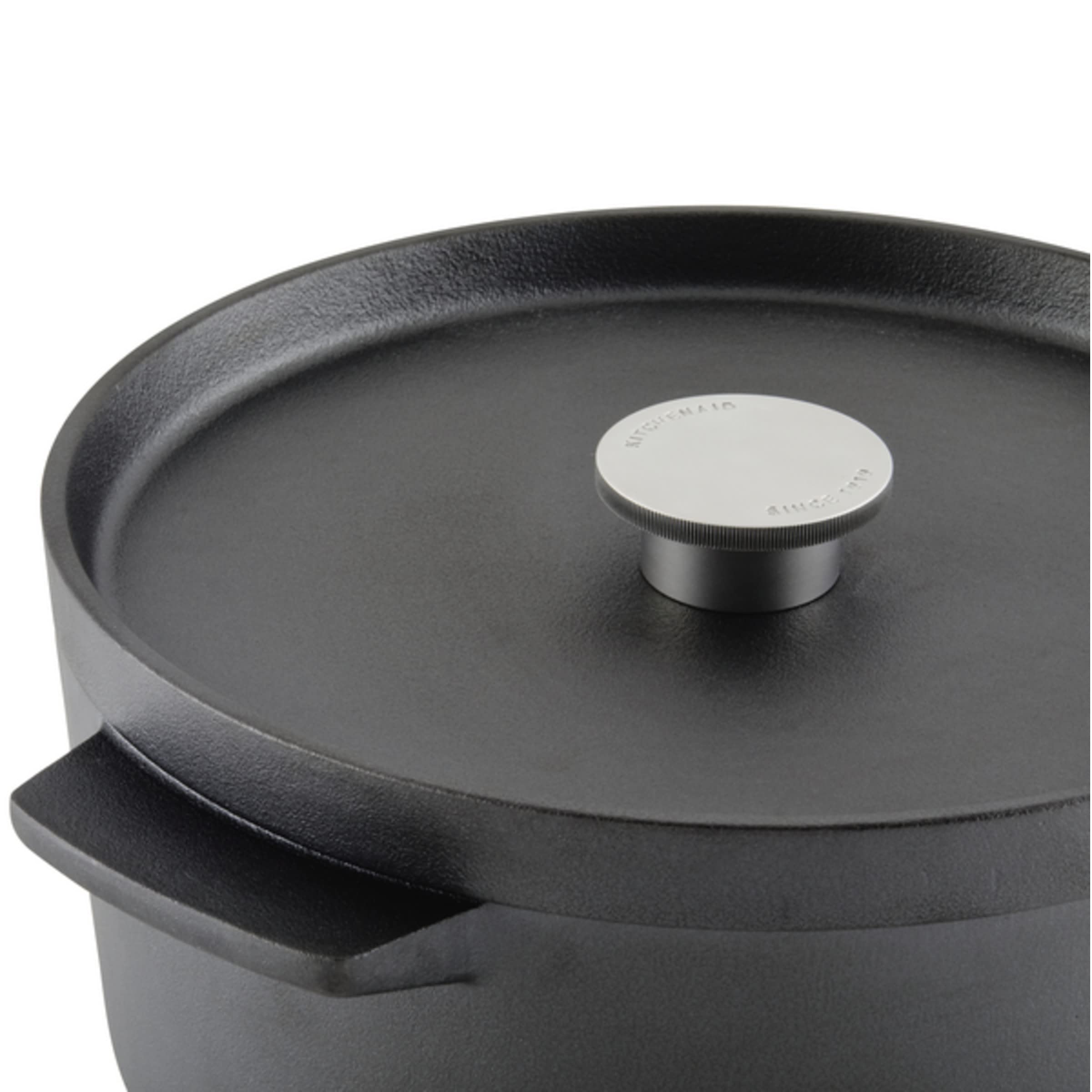KitchenAid Seasoned Cast Iron Dutch Oven/Casserole, 6 Quart - Black - Image 10