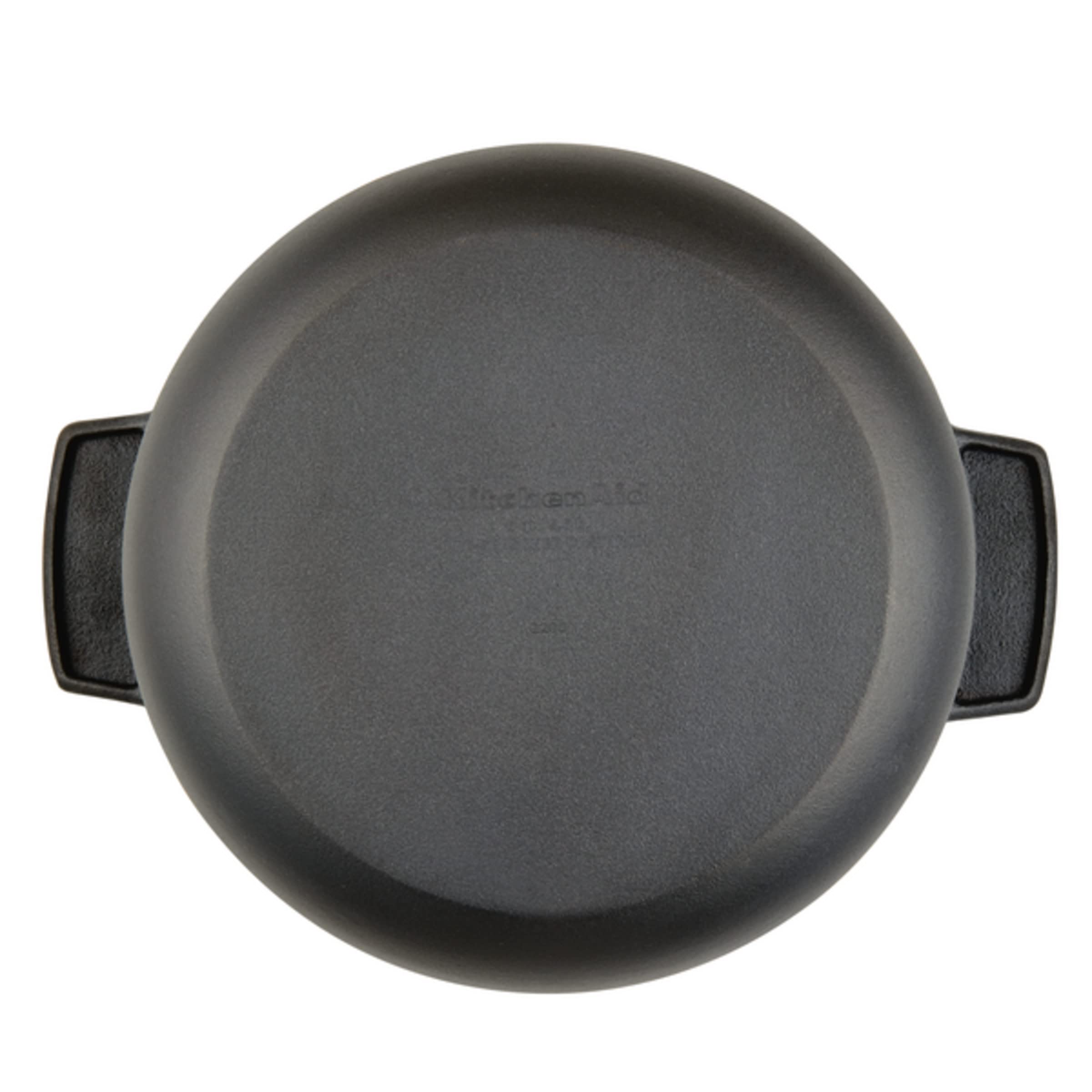 KitchenAid Seasoned Cast Iron Dutch Oven/Casserole, 6 Quart - Black - Image 14