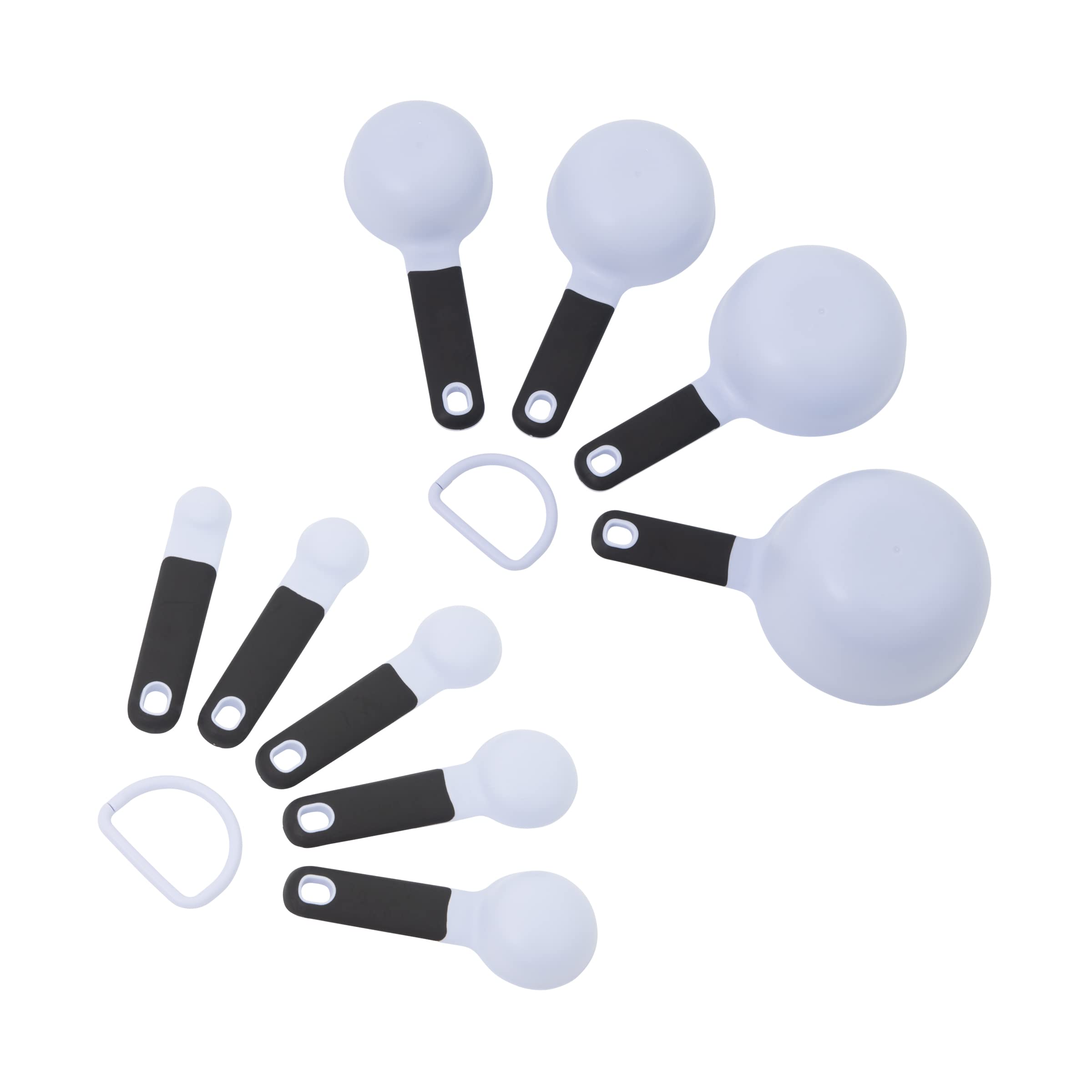 KitchenAid Universal Easy To Read Measuring Cup and Spoon Set with Soft Grip Handle for Maximum Control, Hang Hole and Nesting For Easy Storage, Dishwasher Safe, 9 Piece, Lavender Cream - Image 6