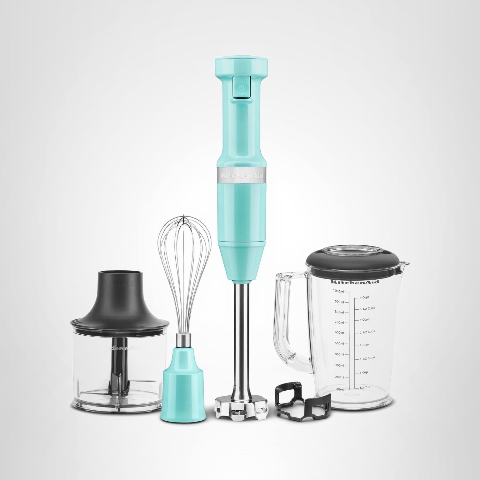 KitchenAid Variable Speed Corded Hand Blender with Accessories, Aqua Sky, KHBV83AQ - Image 5