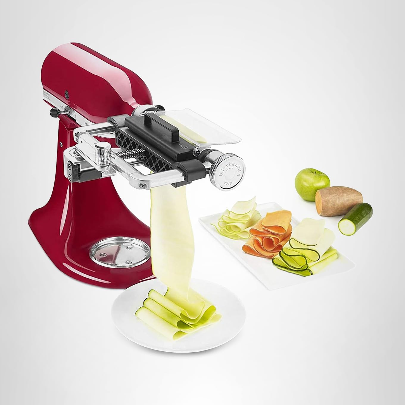 KitchenAid Vegetable Sheet Cutter Attachment with Noodle Blade Red - KSM2SCA - Image 6
