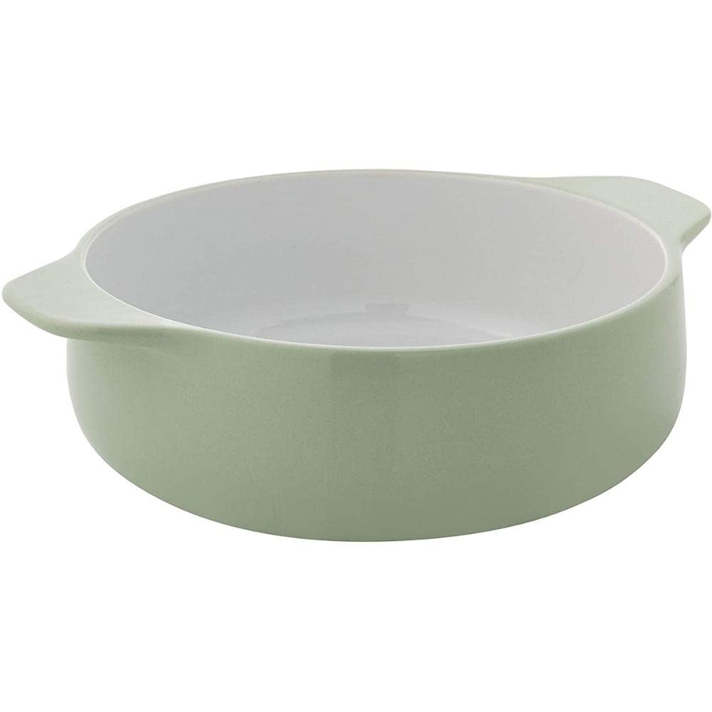 KitchenAid Vitrified Stoneware Round Casserole Baker, 2-Quart, Pistachio - Image 4